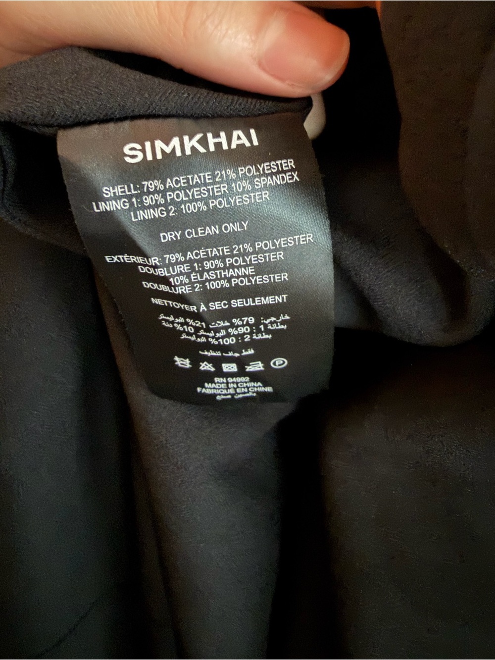 New With Tags SIMKHAI Dennison Dress Strapless Black Midi - Picture 9 of 12